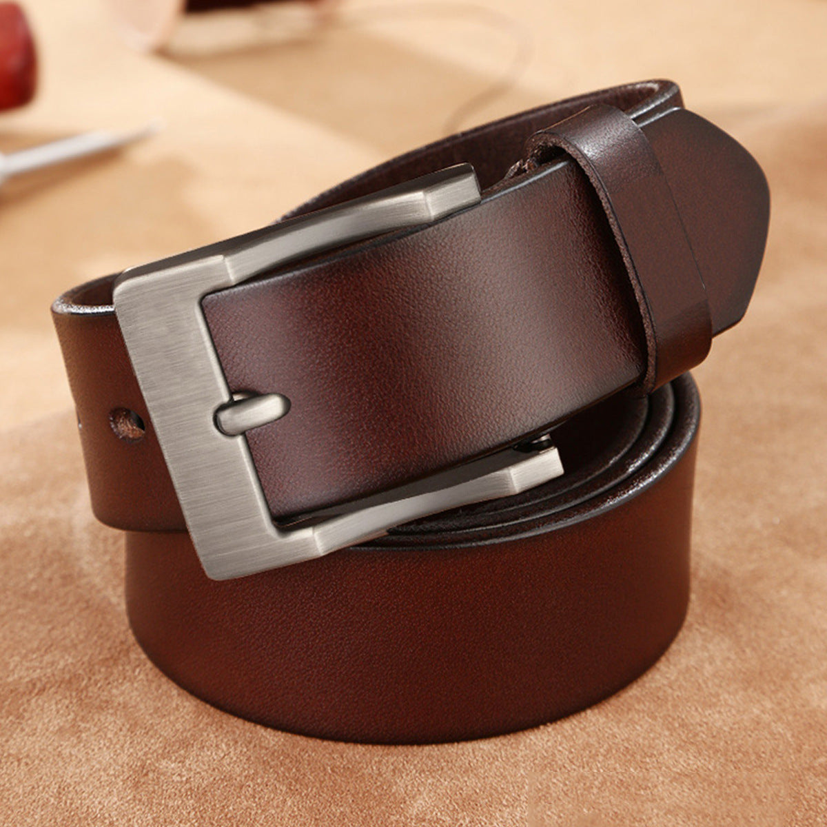 Men's Belt Pin Buckle Business Casual Simple