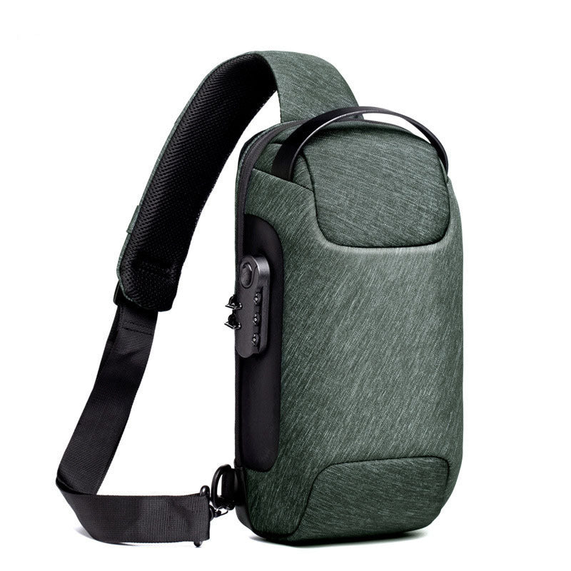 Anti Theft Sling Bag, Waterproof Men's Chest Bag Shoulder Bags Crossbody Sling Backpack