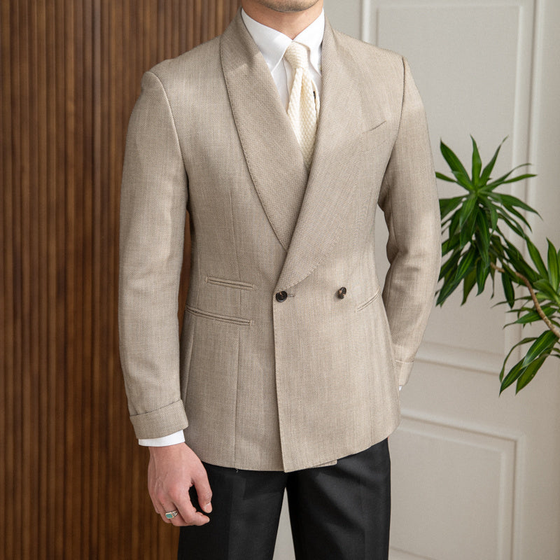 Double-Breasted Tuxedo Suit For Men