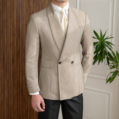 Double-Breasted Tuxedo Suit For Men
