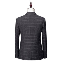 Men's Business 3 Piece Suit Slim Fit Wedding Groom Men