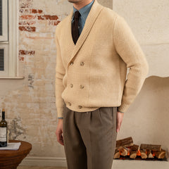 Men's Fall Winter Coat V-neck Sweater Trendy Simple