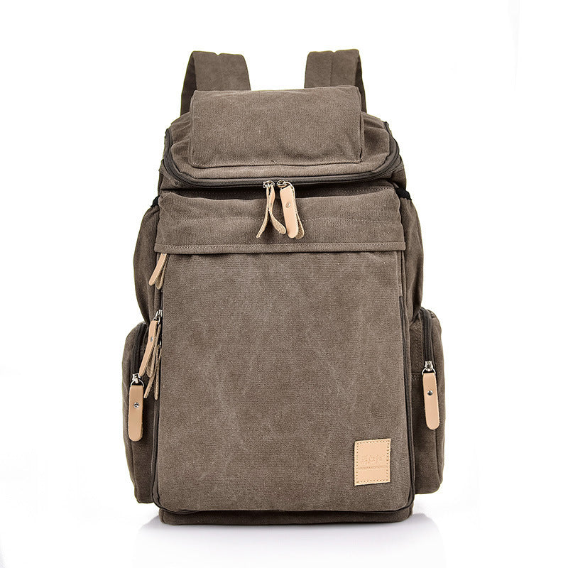 Men's New Retro Outdoor Canvas Bag Travel Backpack Bag