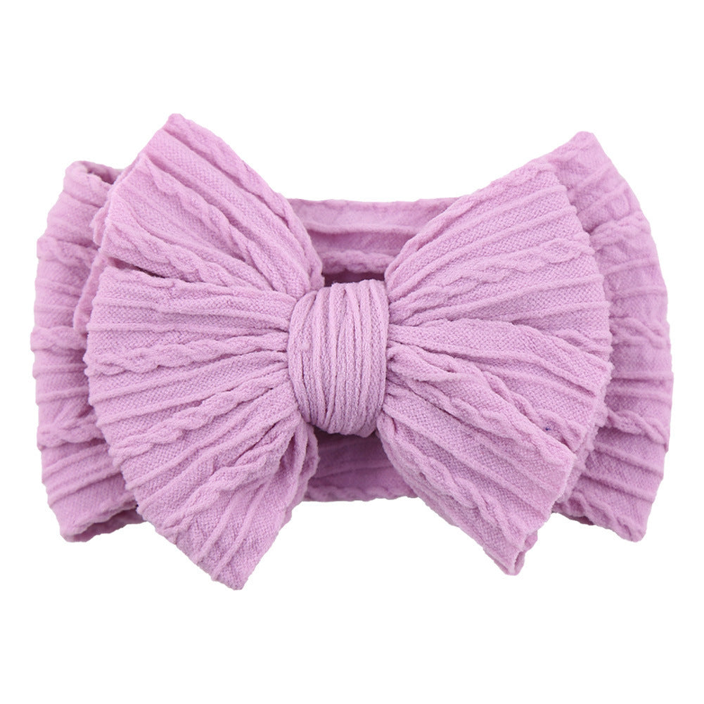 Handmade Baby Headbands Soft Stretchy Nylon Hair Bands With Bows For Newborn Infant Baby Toddler Girls