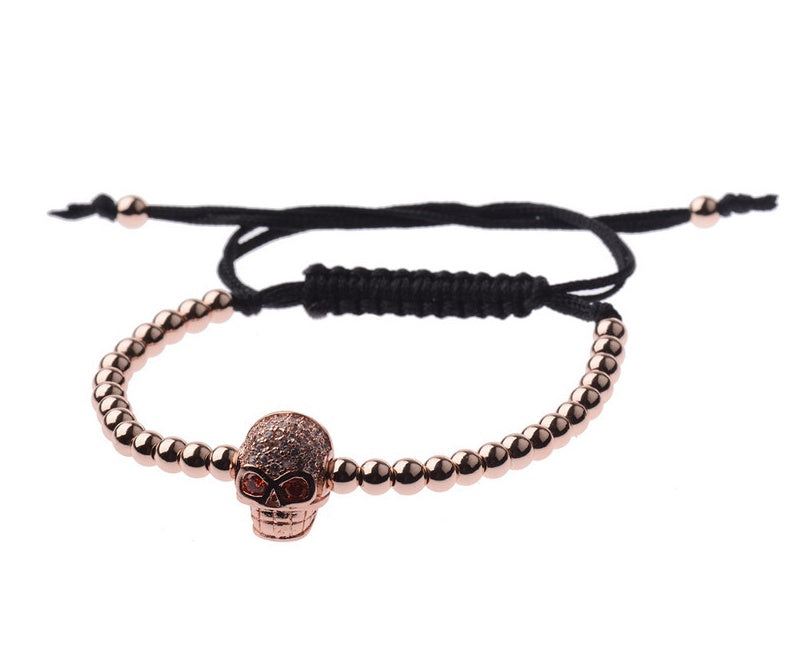 Ball Beads Braiding Macrame Bracelet For Men's Jewelry