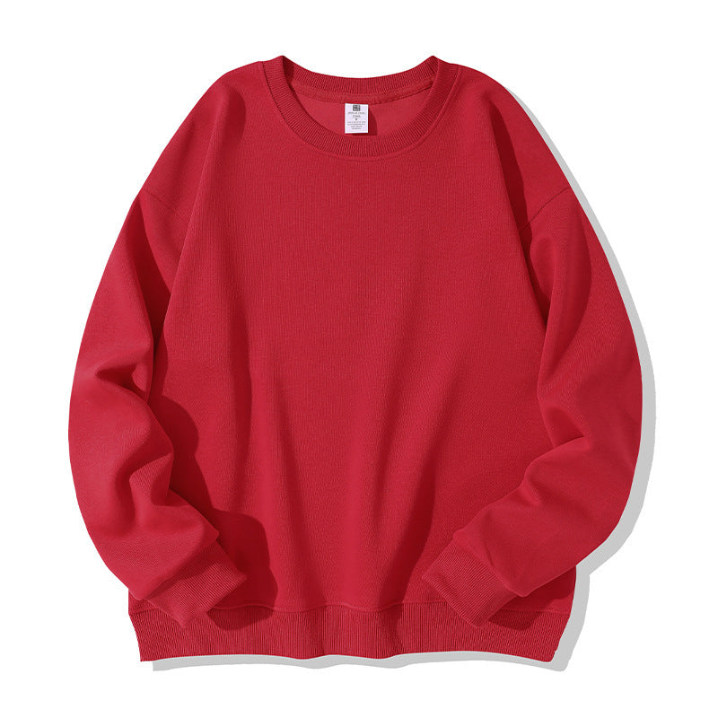 Autumn And Winter American Retro Composite Crew Neck Pullover Sweatshirt Men