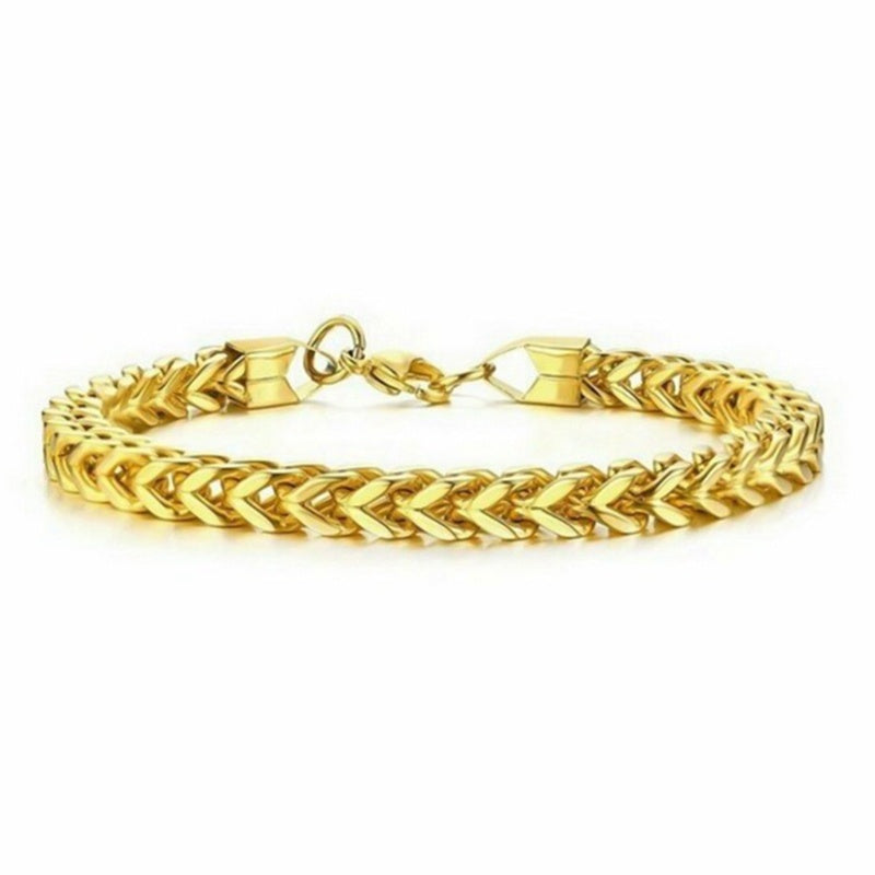 Stylish Stainless Steel Chain Bracelet For Men's Charm