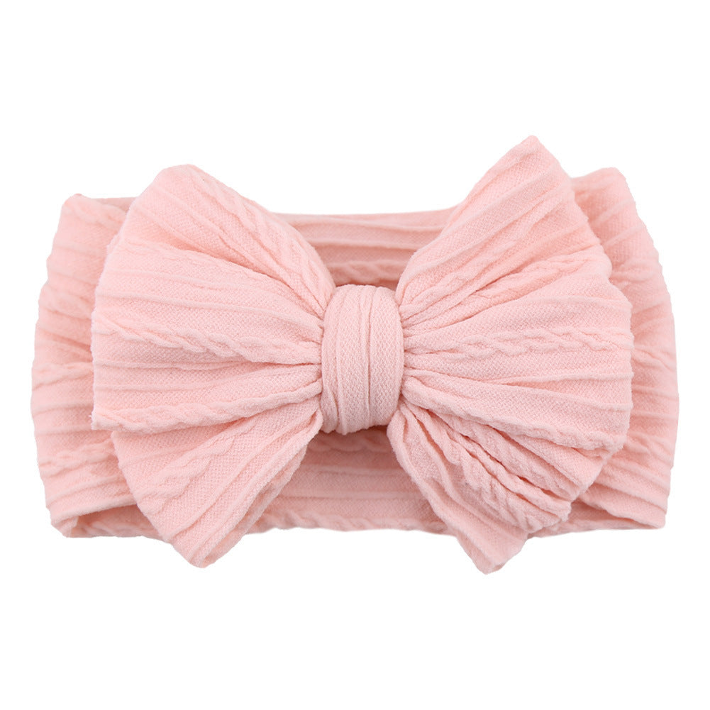 Handmade Baby Headbands Soft Stretchy Nylon Hair Bands With Bows For Newborn Infant Baby Toddler Girls