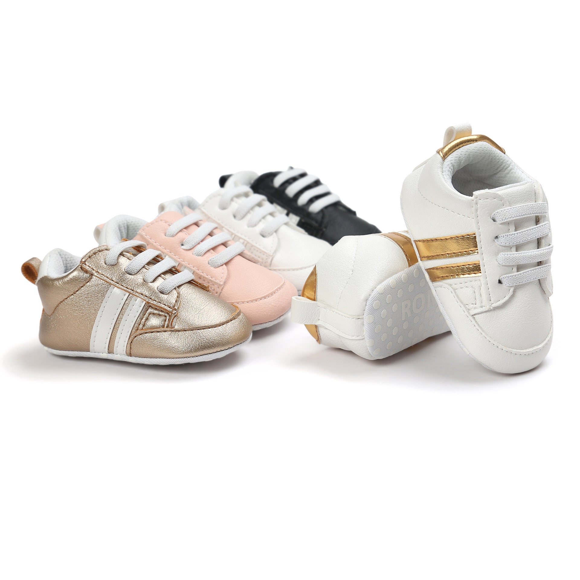 Baby Boy  Moccasins Shoes Infant PU Leather Non-slip Soft Newborn Sneakers