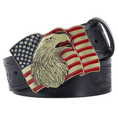 Eagle Buckle Cowhide Men's Casual Belt Leisure Fashion Clothing Accessories