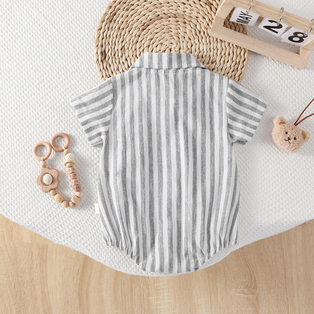 Baby Thin Short Sleeve Rompers Casual