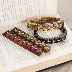 Trendy Retro Wooden Bracelet For Men