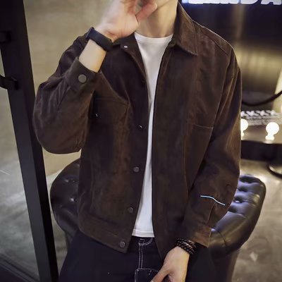 Men's Slim Fit Single-Breasted Casual Jacket