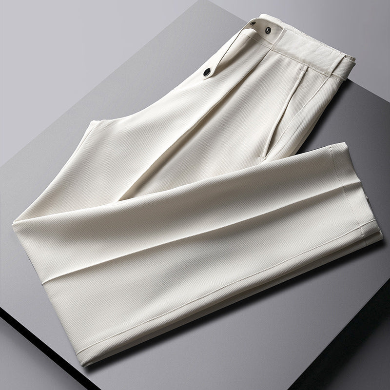 Men's Slim Fit Business Casual Suit Pants