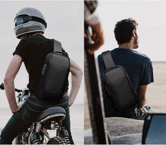 Anti Theft Sling Bag, Waterproof Men's Chest Bag Shoulder Bags Crossbody Sling Backpack