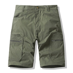 American Workwear Zipper Shorts High Street Fashion Outer Wear Loose Breeches