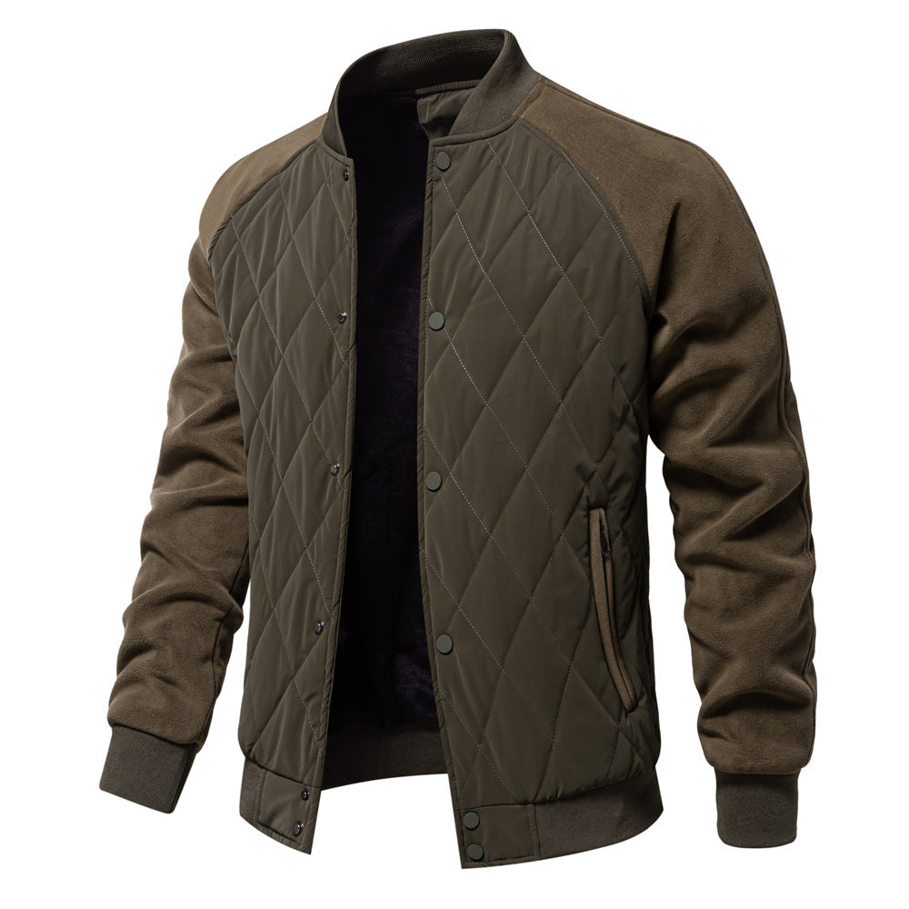 American Leisure Coat Fashion Stitching Raglan Sleeve Coat For Men