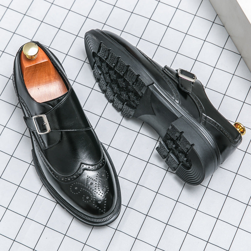 Men's Oxford Monk Strap Formal Leather Shoes