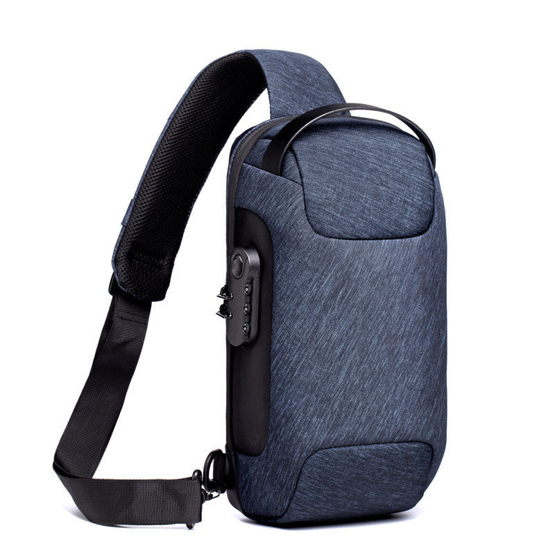 Anti Theft Sling Bag, Waterproof Men's Chest Bag Shoulder Bags Crossbody Sling Backpack