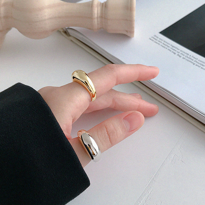Fashion crescent ring ring personality trend ring