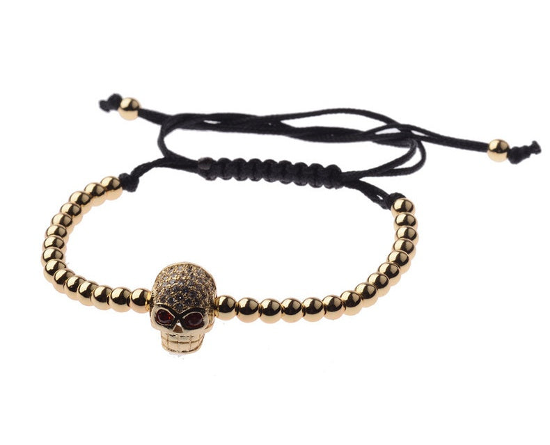 Ball Beads Braiding Macrame Bracelet For Men's Jewelry