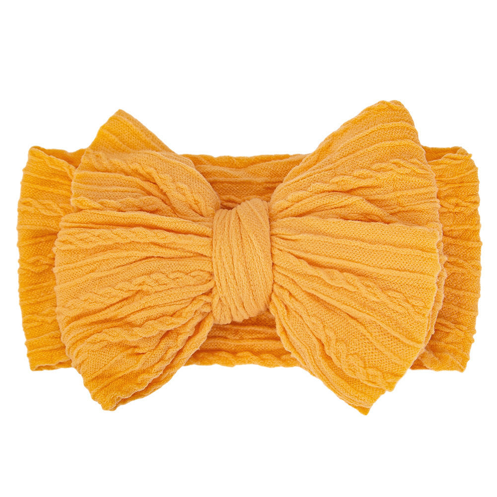 Handmade Baby Headbands Soft Stretchy Nylon Hair Bands With Bows For Newborn Infant Baby Toddler Girls