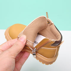 Baby Shoes Toddler Fall Boy Martin Boots Single Leather