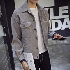 Men's Slim Fit Single-Breasted Casual Jacket