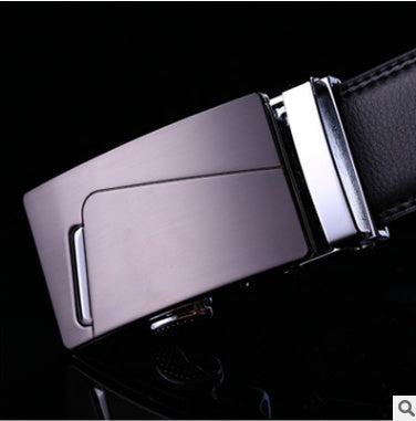 Men's Leather Business Belt With Buckle