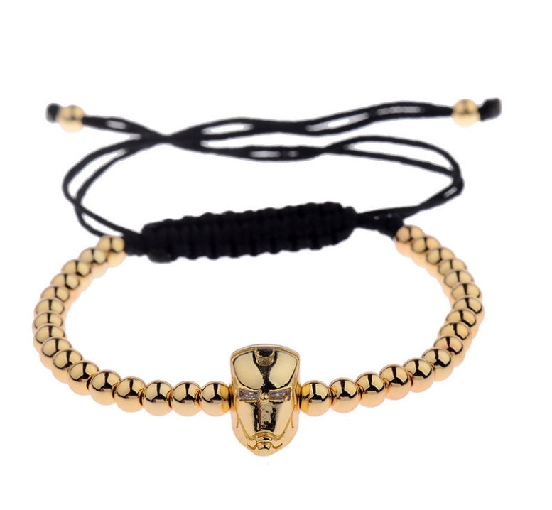 Ball Beads Braiding Macrame Bracelet For Men's Jewelry