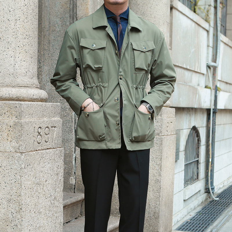 Men's Vintage Coat Casual Waisted