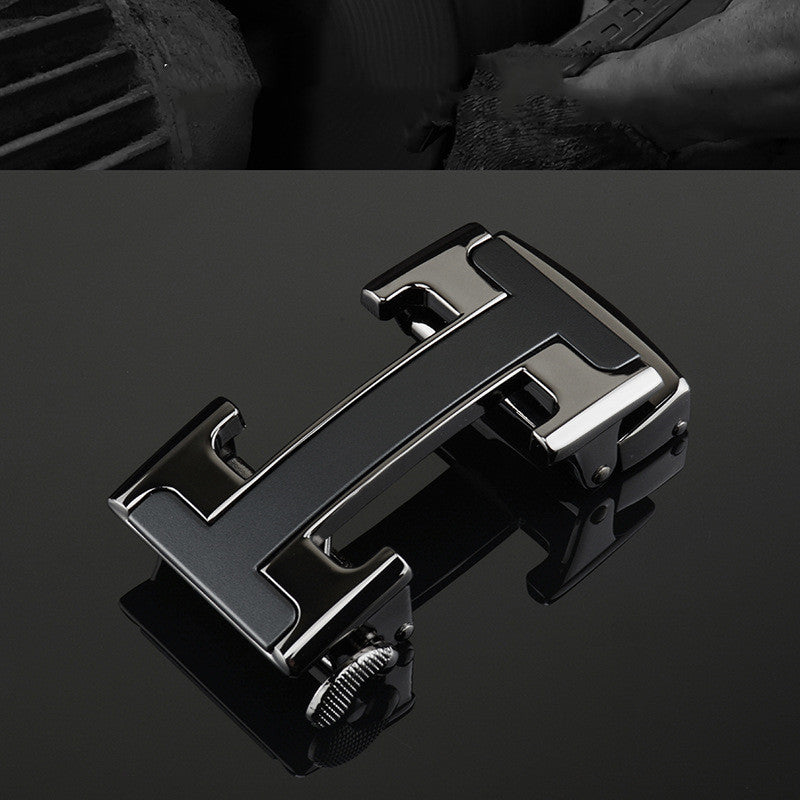 Automatic Buckle Leather Belt For Men