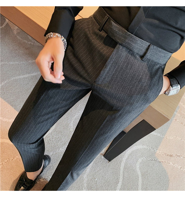 Slim Fit Quality Spring And Autumn Trousers Business Straight Pants
