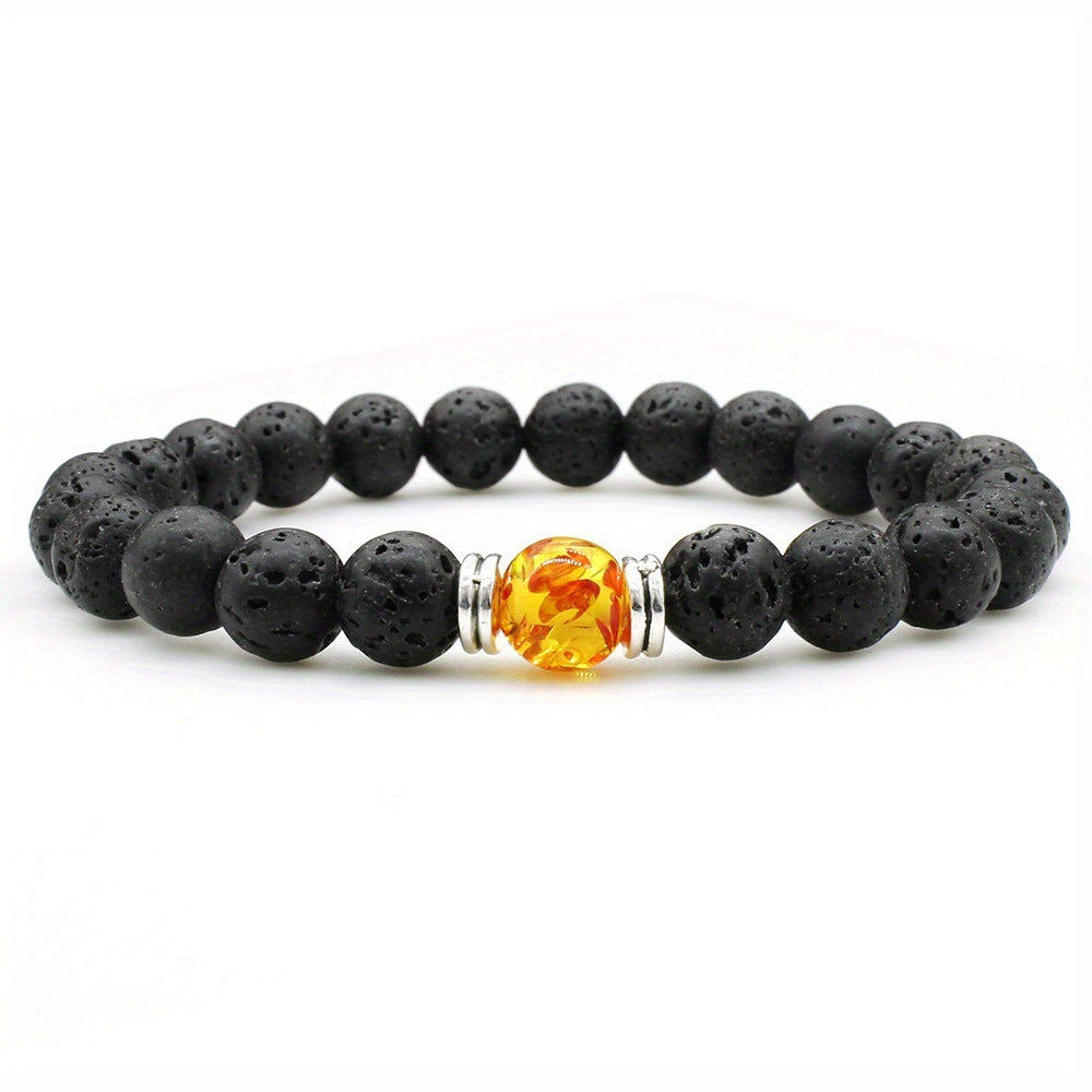 Fashion Volcanic Rock Bracelet For Men