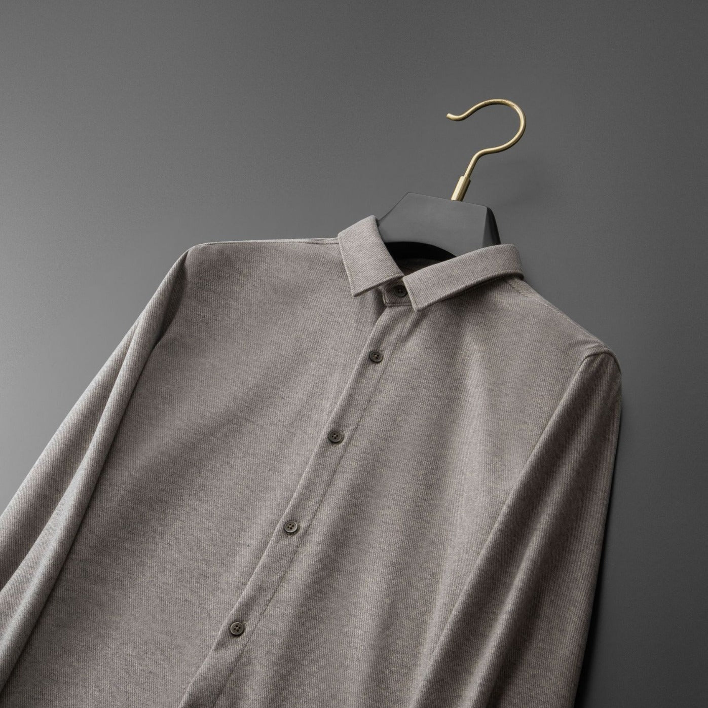Thick Warm Woolen Long-Sleeved Shirt For Men