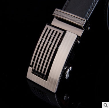 Men's Leather Business Belt With Buckle