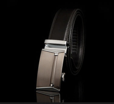 Men's Leather Business Belt With Buckle