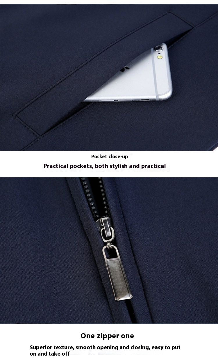 Men's New Spring And Autumn Polo Collar Coat