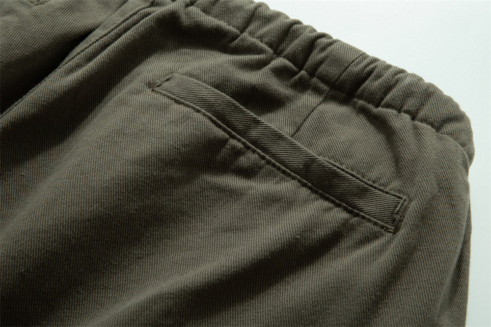 Simple Workwear Casual Pants Men