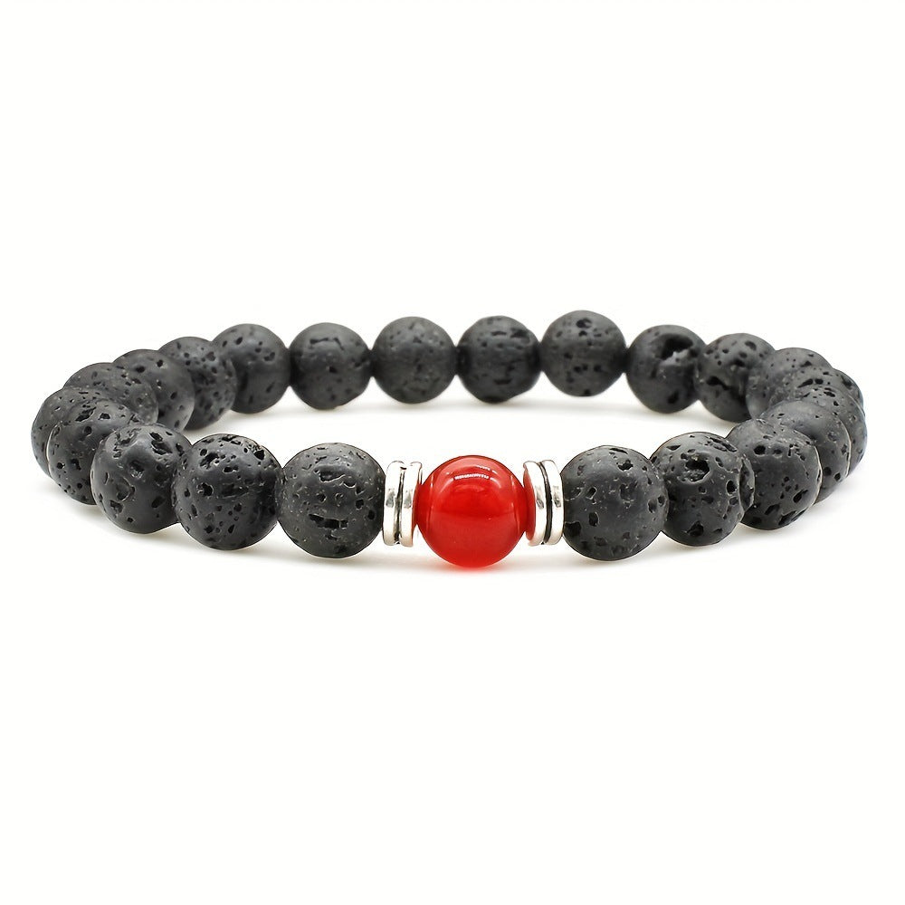 Fashion Volcanic Rock Bracelet For Men