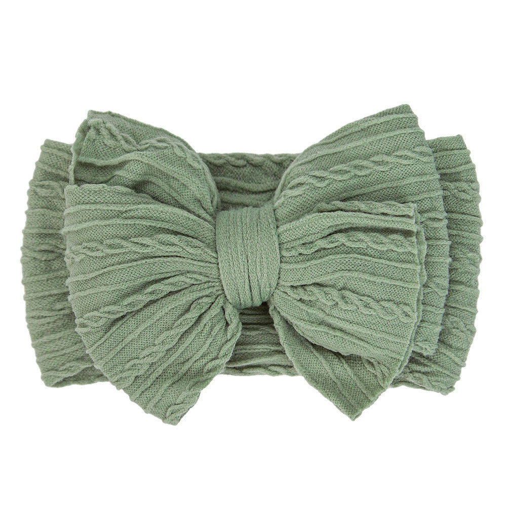 Handmade Baby Headbands Soft Stretchy Nylon Hair Bands With Bows For Newborn Infant Baby Toddler Girls