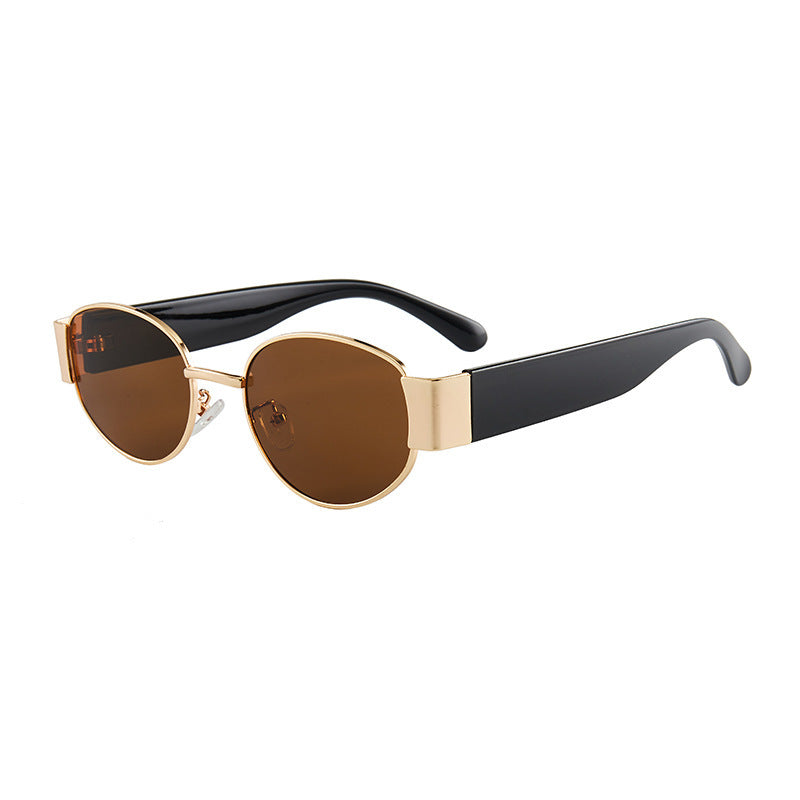 Trendy Luxury Small Frame Round Sunglasses For Men