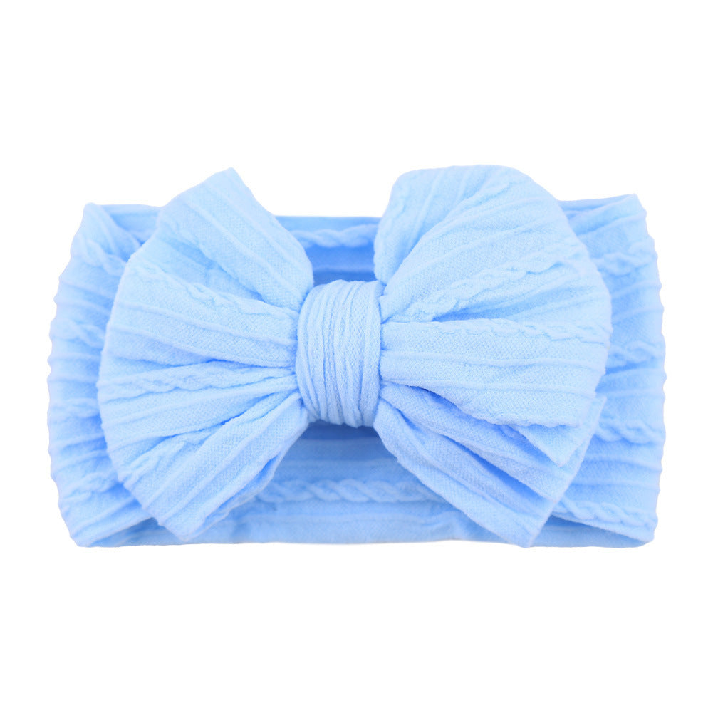 Handmade Baby Headbands Soft Stretchy Nylon Hair Bands With Bows For Newborn Infant Baby Toddler Girls