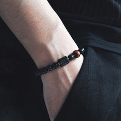 Crystal Stylish Obsidian Bracelet For Men