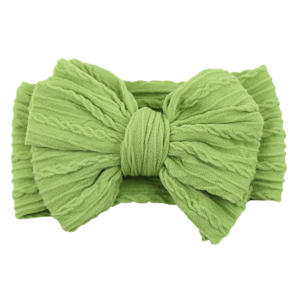Handmade Baby Headbands Soft Stretchy Nylon Hair Bands With Bows For Newborn Infant Baby Toddler Girls