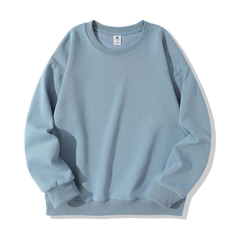Autumn And Winter American Retro Composite Crew Neck Pullover Sweatshirt Men