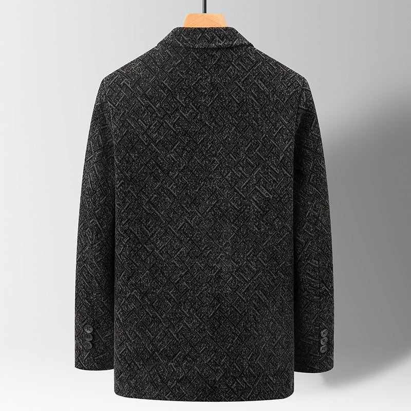 Chenille Casual Simple Suit Coat For Men