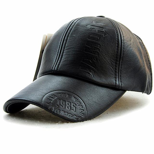 Vintage Classic Leather Adjustable Hat