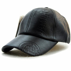 Vintage Classic Leather Adjustable Hat