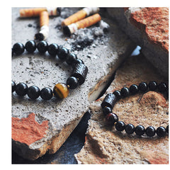 Crystal Stylish Obsidian Bracelet For Men
